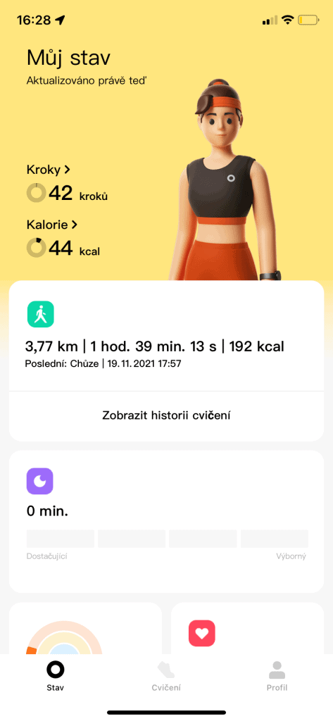 Az alkalmazás főképernyője