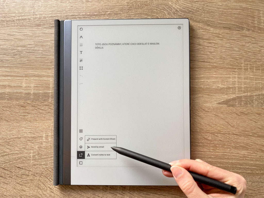 A jegyzetek e-mailben is elküldhetők
