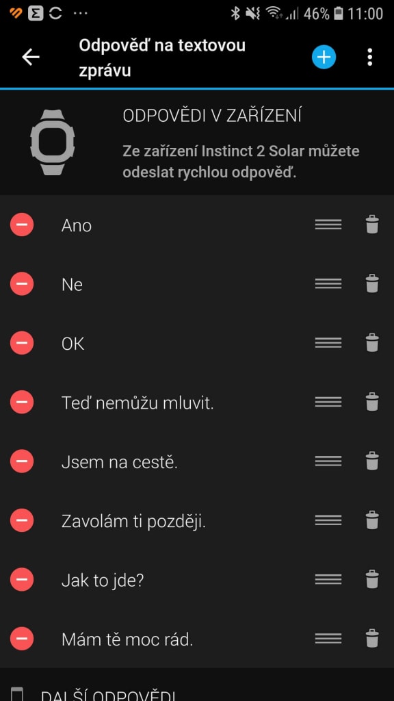 Előre beállított válaszok