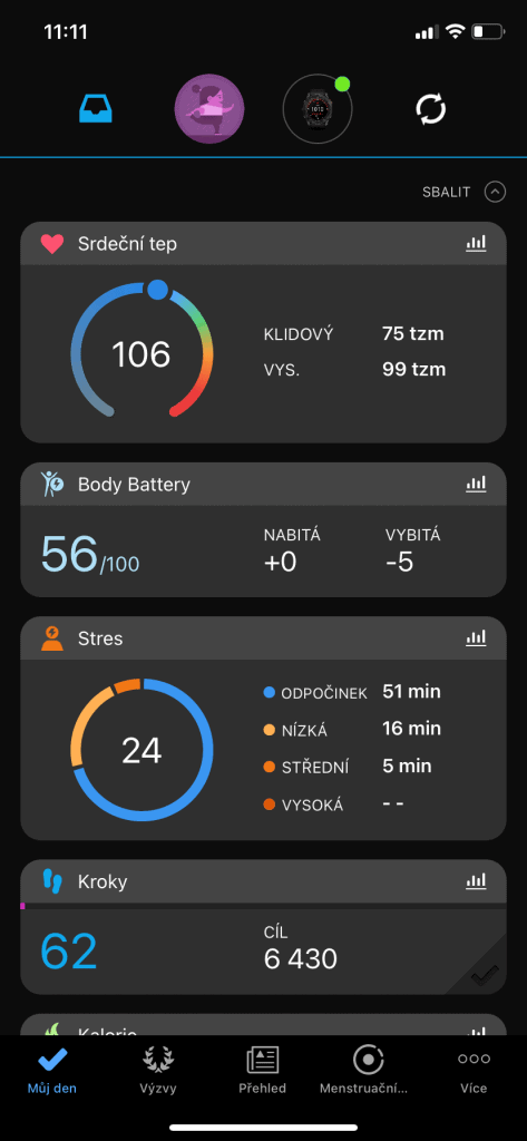 A mobilalkalmazás kezdőképernyője