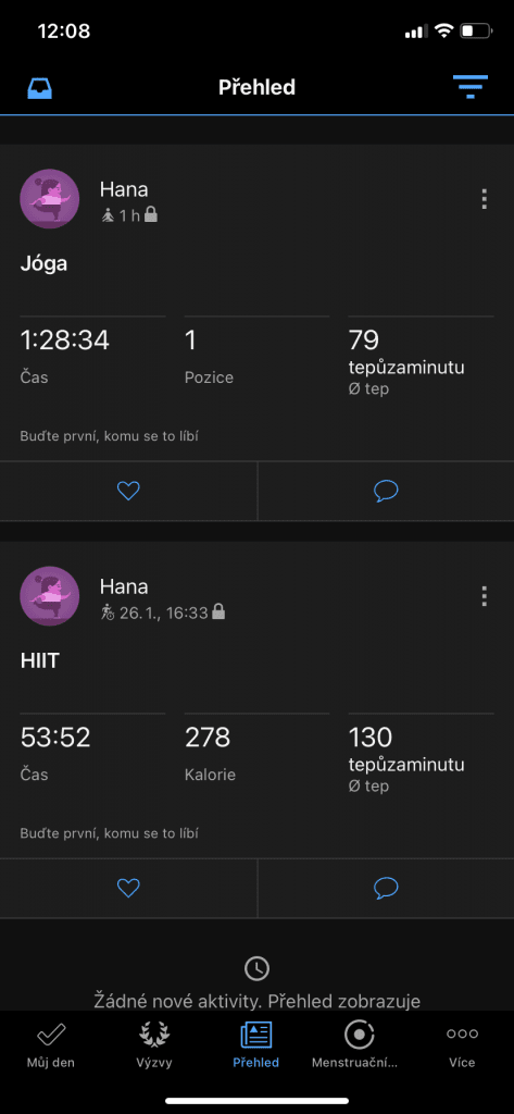 A mozgással kapcsolatos információk
