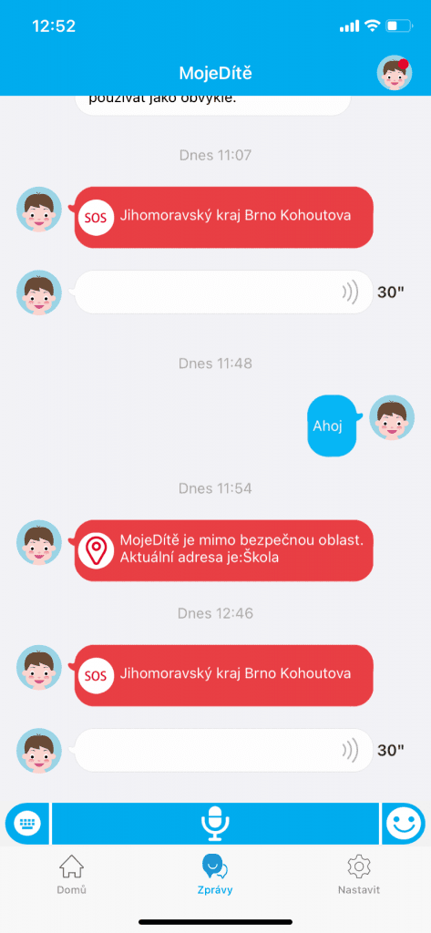 A szülők az alkalmazáson keresztül kommunikálnak