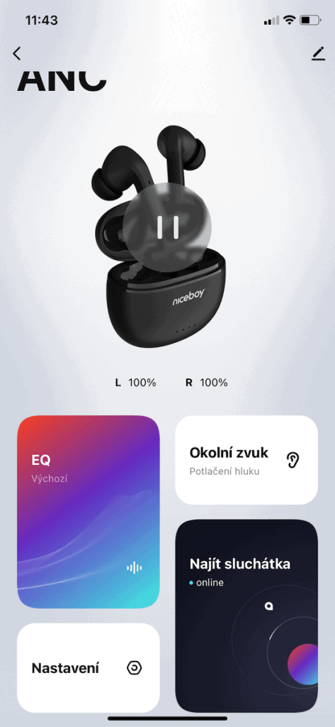 A mobilalkalmazás kezdőképernyője