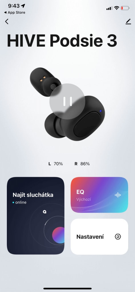 A mobilalkalmazás kezdőképernyője