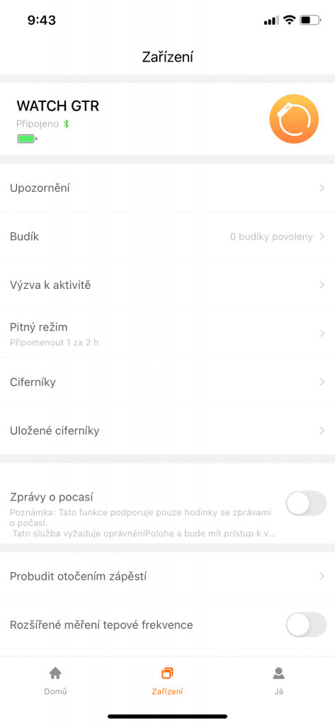 Az óra beállításai