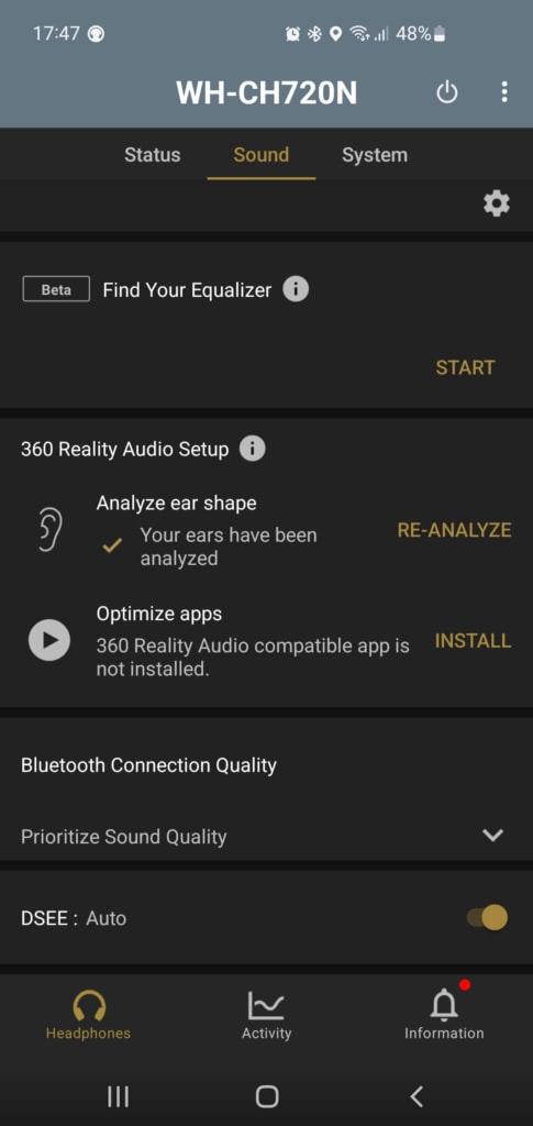 Aplikace Sound Connect je přehledná a dobře se v ní orientuje