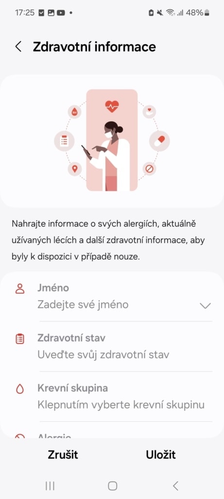 Kitölti az orvosi adatokat a mobiltelefonján