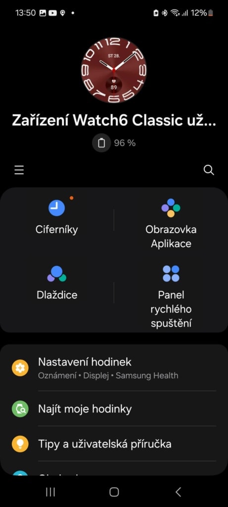 Az óra beállításai