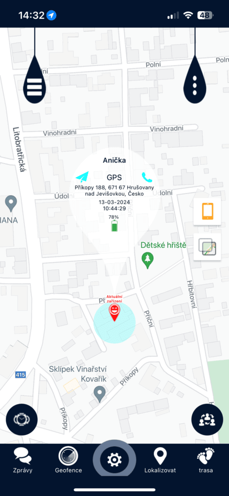 Az aktuális tartózkodási helyük nyomon követése