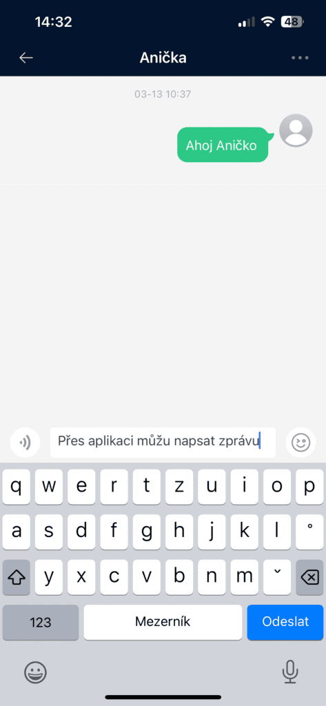 Emoji küldésének lehetősége