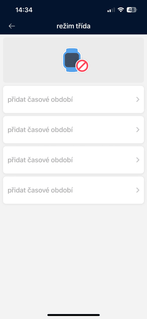 Óratilalom beállítása