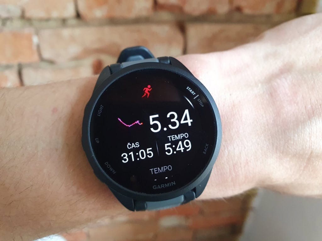 A GPS-modul rögzíti az edzés útvonalát