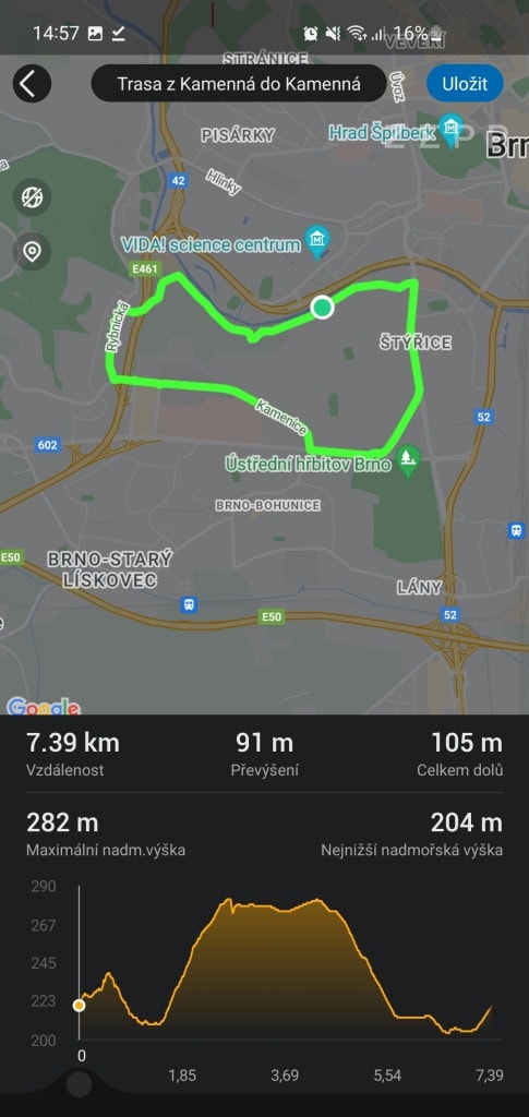 Mentés előtt megtekintheti a kész útvonalat