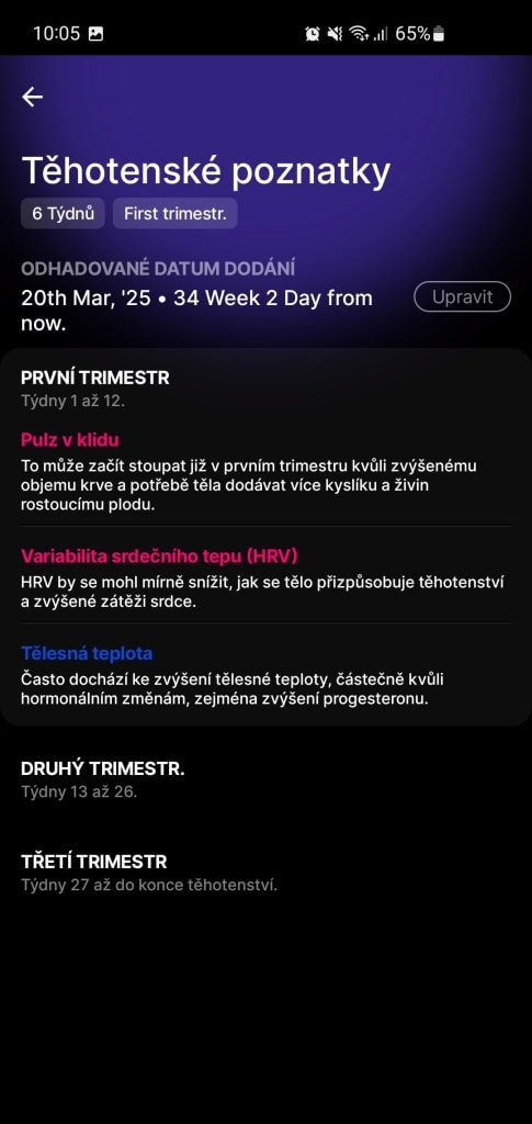 Minden trimeszterhez különböző tippek állnak rendelkezésre