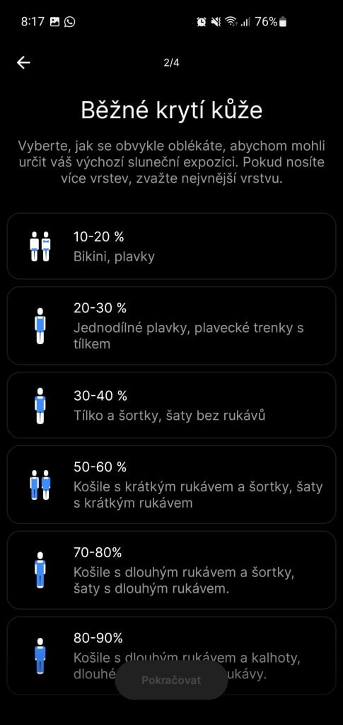 Normál bőrborítás választása a külső részen