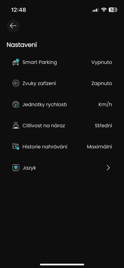 Az alkalmazás további beállításai.