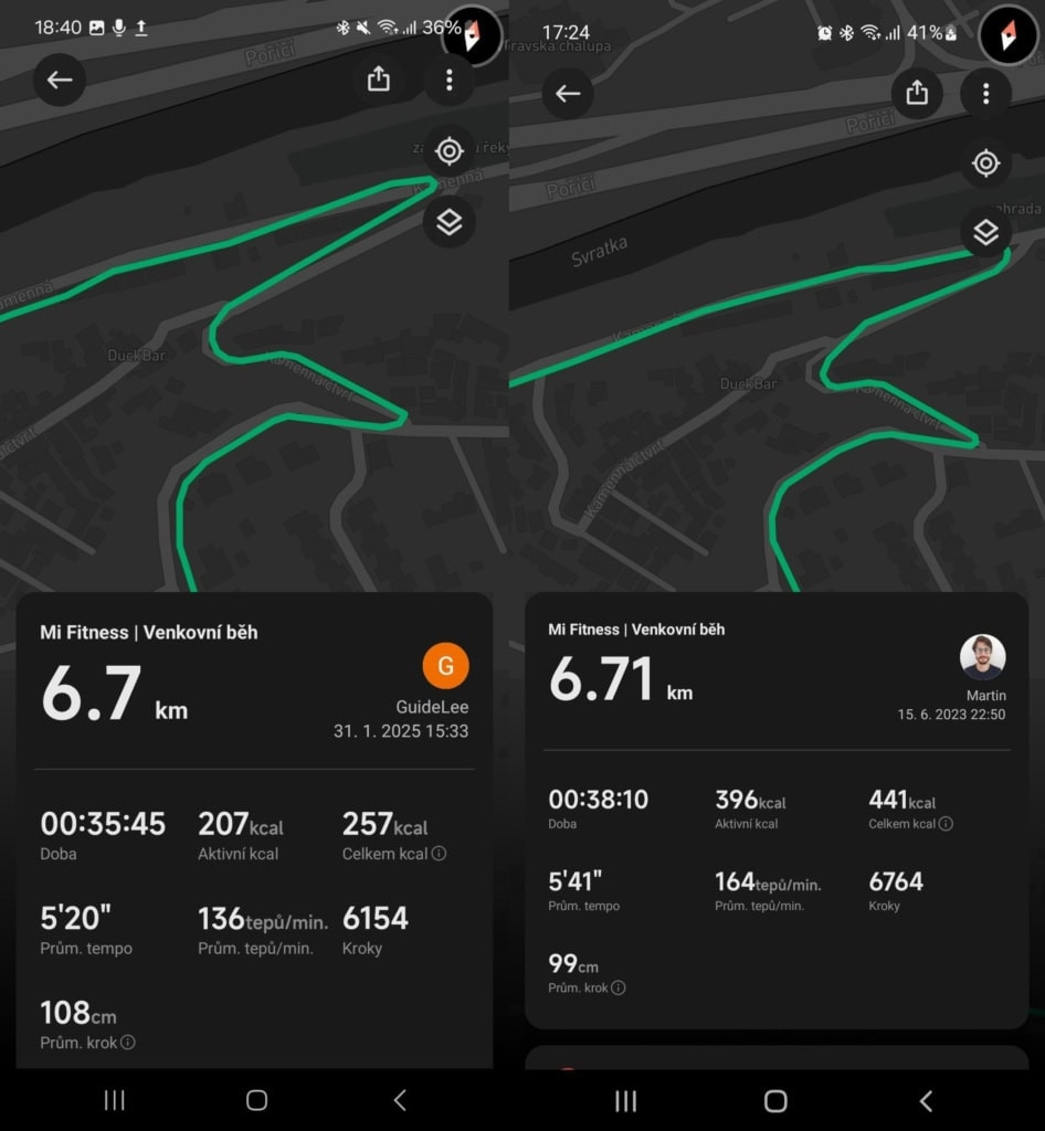 Xiaomi Smart Band 8 Pro (balra), Xiaomi Smart Band 9 Pro (jobbra)