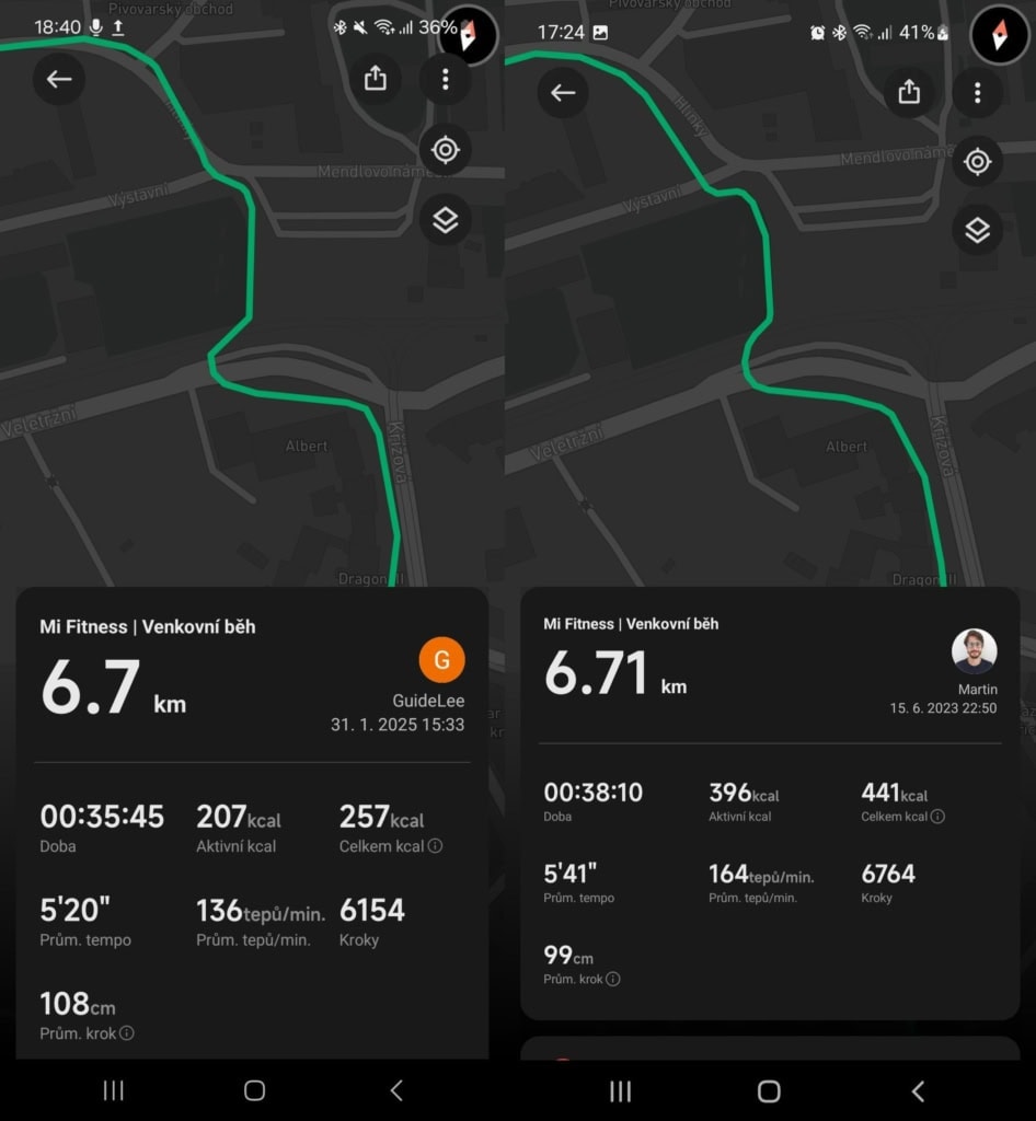 Xiaomi Smart Band 8 Pro (balra), Xiaomi Smart Band 9 Pro (jobbra)