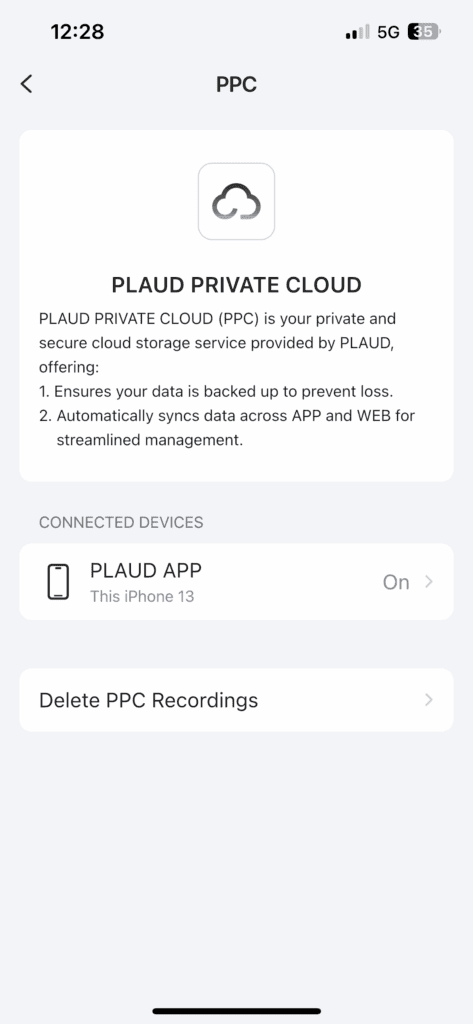 Zapnutí synchronizace s cloudem