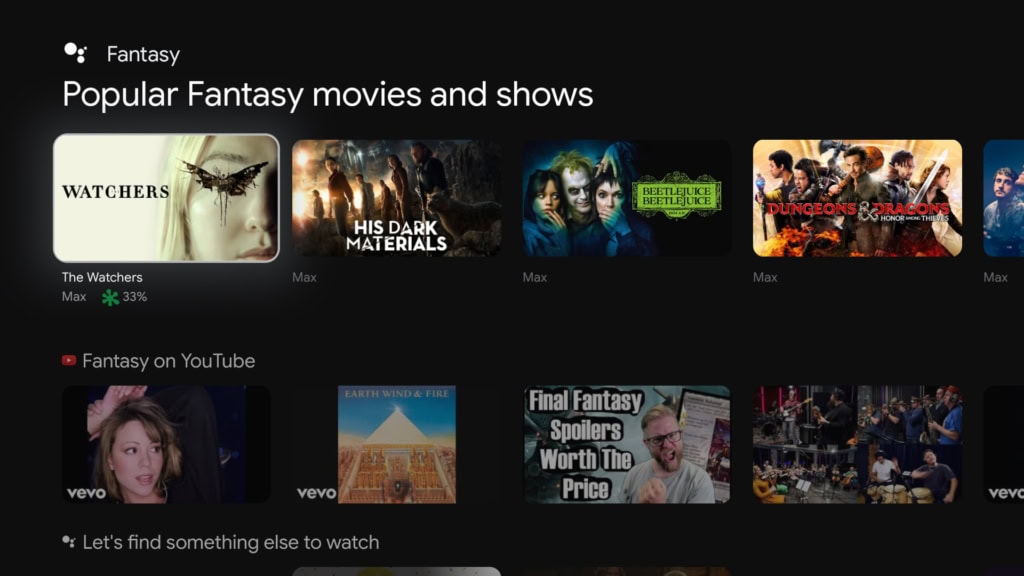 A Google TV több platform tartalmát egy könyvtárba tudja rendezni
