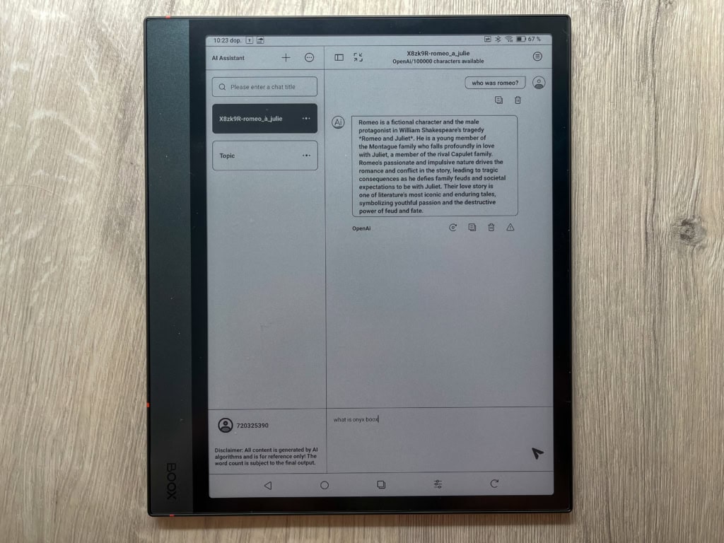 A jegyzetfüzetben mesterséges intelligenciát is használhatunk