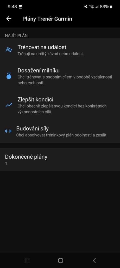 Az alkalmazásban különféle előre elkészített edzésterveket találsz