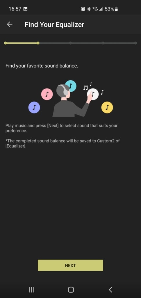 Find Your Equalizer funkció