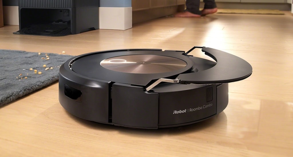 A Roomba porszívók mechanikus karra szerelt mopot használnak